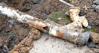 Crushed Thin Wall Pipe